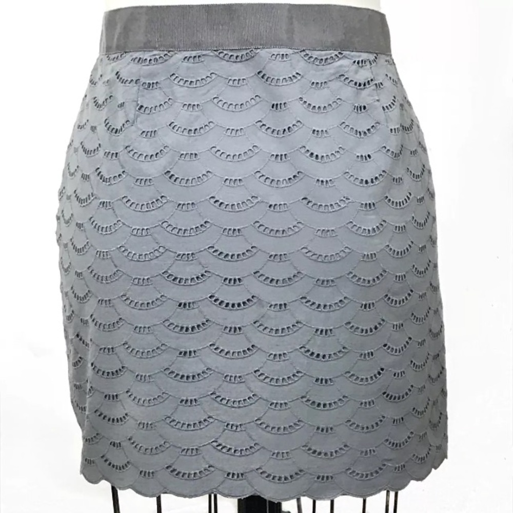 Scalloped Mini Skirt